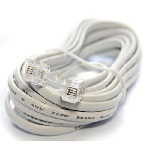 Ultralink Ultralink Home Telephone Line Cord Modular Plugs - 3.6m/12ft