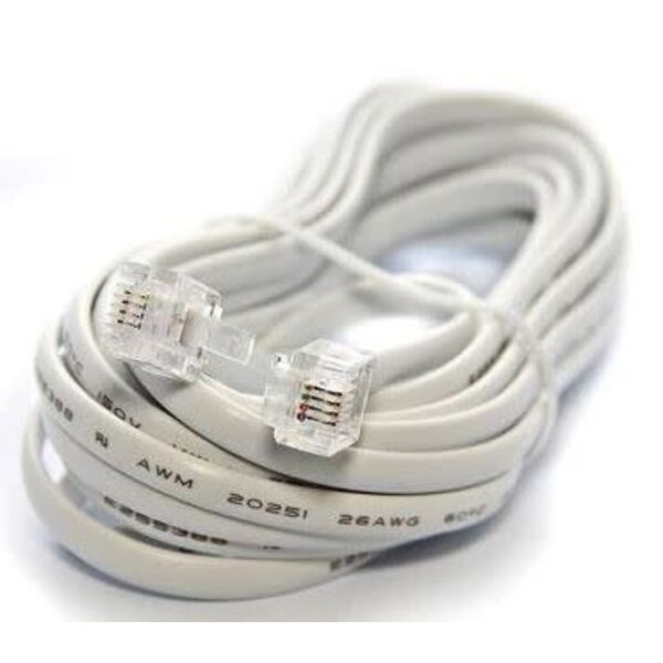 Ultralink Ultralink Home Telephone Line Cord Modular Plugs - 3.6m/12ft