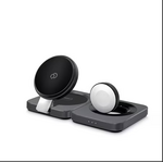 Nimbus9 Qi2 3-in-1 Wireless Charging Stand Brushed Grey