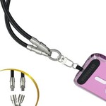 HyperGear TECHcessories Universal Crossbody Phone Strap and USB-C Charging Cable - Black