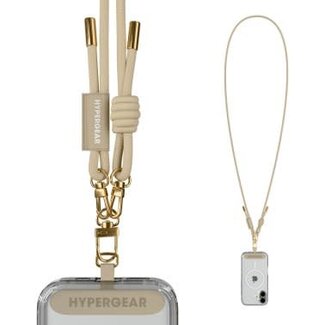 HyperGear TECHcessories Universal Crossbody Phone Strap - Sand Braided Rope