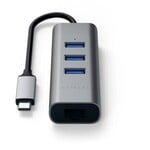 Satechi Satechi USB-C 2-in-1 Hub with Ethernet Space Gray