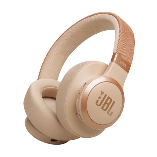 JBL JBL Live 770NC Wireless Over-Ear Headphones with True Adaptive Noise Cancelling - Sandstone