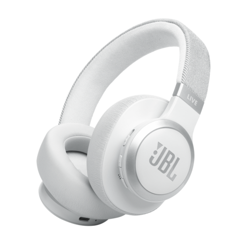 JBL JBL Live 770NC Wireless Over-Ear Headphones with True Adaptive Noise Cancelling - White