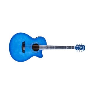 Washburn Washburn Festival EA15 Acoustic, Flame Transparent Blue
