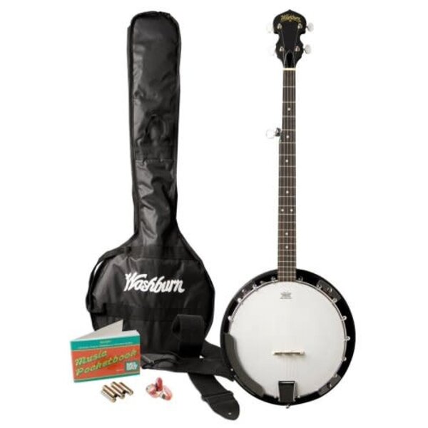 Washburn Washburn Banjo Pack with 5-string Resonator Banjo