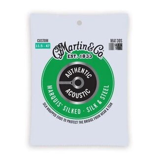 Martin & Co Martin Authentic Acoustic Marquis Silked Silk and Steel Guitar Strings .0115-.047