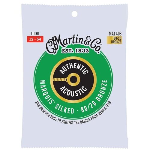 Martin & Co Martin Authentic Acoustic Guitar Strings Marquis Silked Light