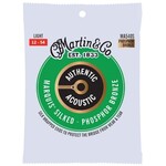 Martin & Co Martin Authentic Acoustic Marquis Silked Guitar Strings Phosphor Bronze Light