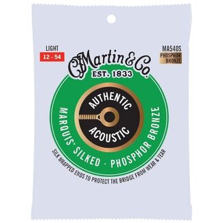 Martin & Co Martin Authentic Acoustic Marquis Silked Guitar Strings Phosphor Bronze Light