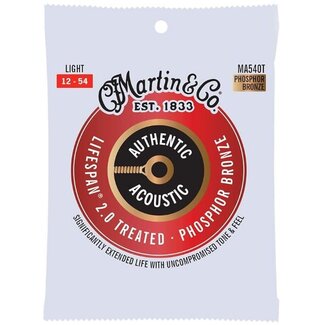 Martin & Co Martin Authentic Acoustic Guitar Strings Lifespan 2.0 Treated Light