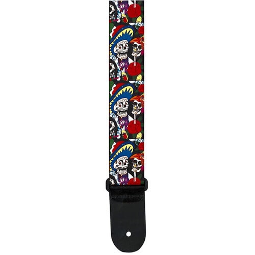 Profile 2" Sublimation Guitar Strap Day Of The Dead