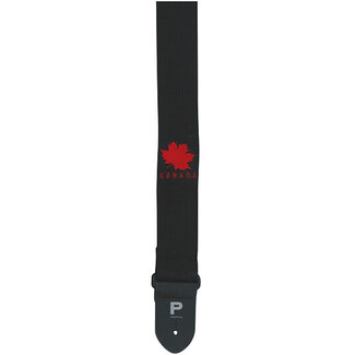 Profile Canada Guitar Strap In Black Cotton