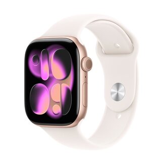 Apple Apple Watch 11 42mm Aluminium Rose Gold case with Blush Sport Band S/M LTE
