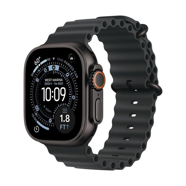 Apple Apple Watch Ultra 3 49mm Titanium Black case with Black Ocean Band LTE