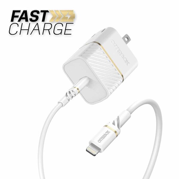 Otterbox Otterbox 20W White 100cm USB-C PD Wall Charger Kit w/ USB-C to Lightning