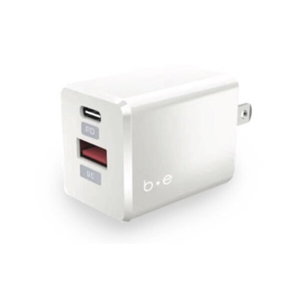 Blu Element Blu Element Wall Charger Dual USB-C 20W PD and USB A White