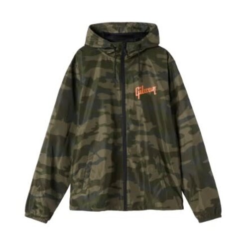 Gibson Camouflage Fullzip Windbreaker Large
