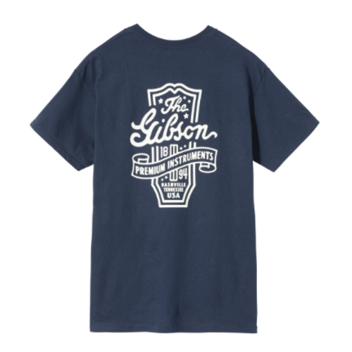 Gibson Premium Instruments Navy Tee - Large