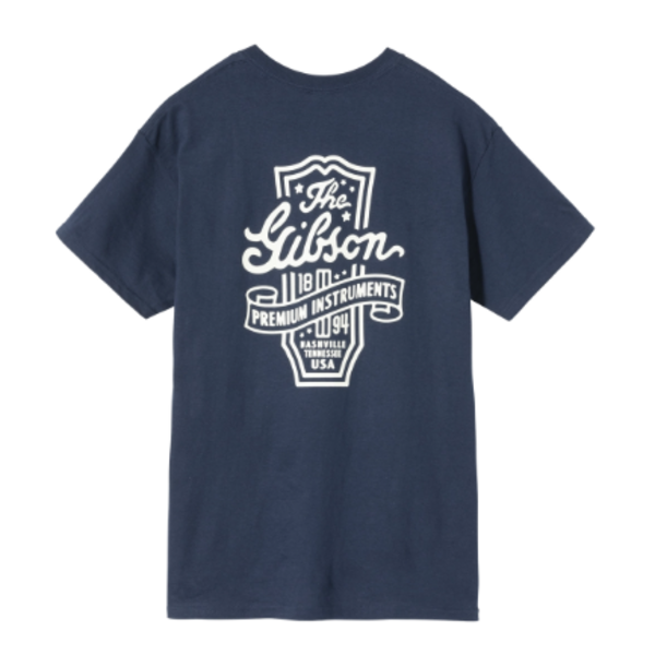 Gibson Premium Instruments Navy Tee - Large