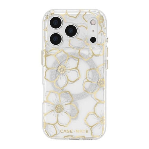 CaseMate iPhone 17 Pro Max Case-Mate Floral Gems MagSafe Case - Gold