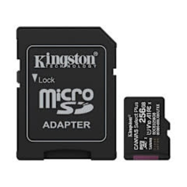 Kingston Kingston UHS-I A1 Canvas Select Plus MicroSD Card w/ SD Adapter 256GB