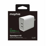 Mophie mophie Wall Charger 45W PD 2-Port USB-C White