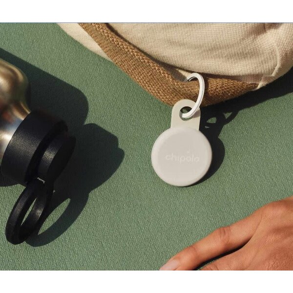 Chipolo LOOP Tracking Tag (Works with Android's Find Hub Device or Apple Find My) Chalk