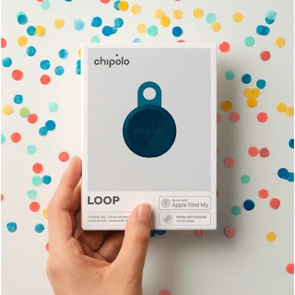 Chipolo LOOP Tracking Tag (Works with Android's Find Hub Device or Apple Find My) Navy