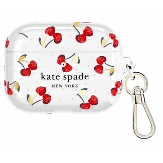 Kate Spade Kate Spade Protective Case with Gold Ring Clip Cherry Dot for AirPods Pro 3