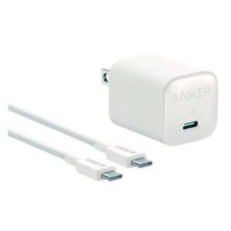 Anker Anker Nano Wall Charger 30W USB-C White with USB-C AKSD Brained 3ft Cable
