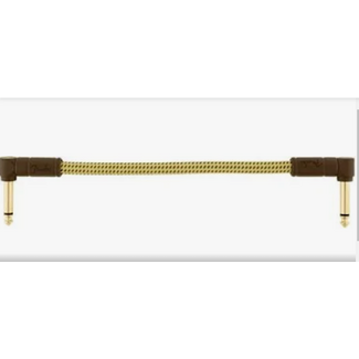 Fender Deluxe Series Instrument Cable 6" patch cableTweed