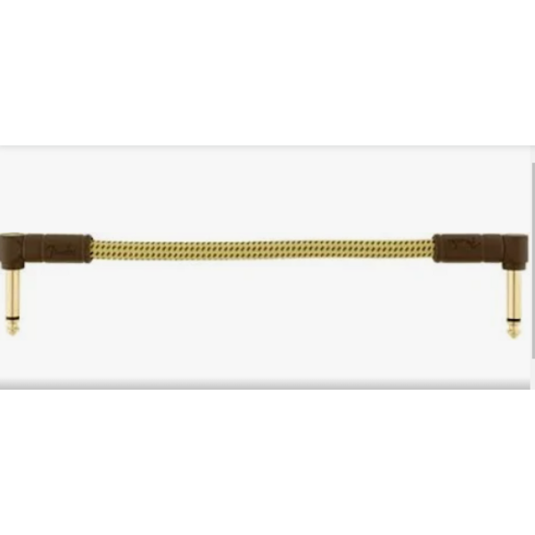 Fender Deluxe Series Instrument Cable 6" patch cableTweed