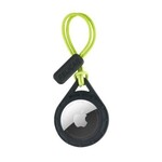 Apple AirTag Pelican Protector w/Cord Black/Lime Green