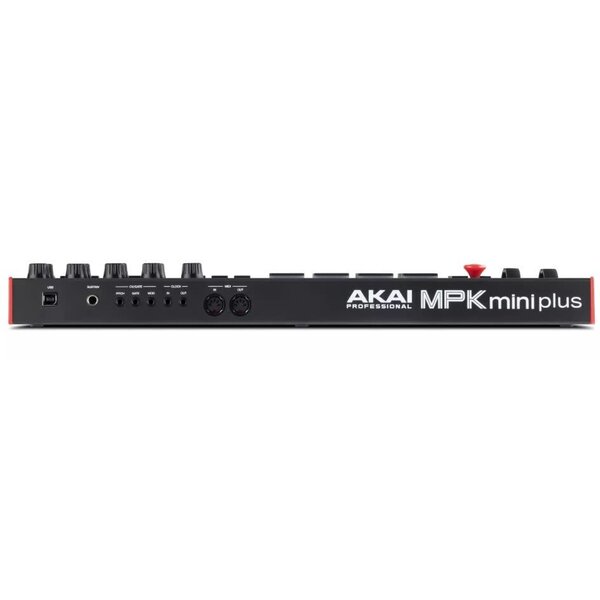 Akai Akai Professional MPK Mini Plus - USB MIDI Keyboard Controller with 37 Mini Keys, 8 MPC Pads, Sequencer, MIDI/CV/Gate I/O, Music Production Software and Native Instruments Sound Package