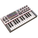 Akai Akai Professional MPK Mini IV USB-C MIDI Keyboard Controller for Beginners and Producers - MPC Drum Pads, 360° Knobs, Pitch and Mod Wheels, Production Software, Native Instruments Sound Package, Grey
