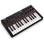 Akai Akai Professional MPK Mini IV USB-C MIDI Keyboard Controller for Beginners and Producers - MPC Drum Pads, 360° Knobs, Pitch and Mod Wheels, Production Software, Native Instruments Sound Package, Black