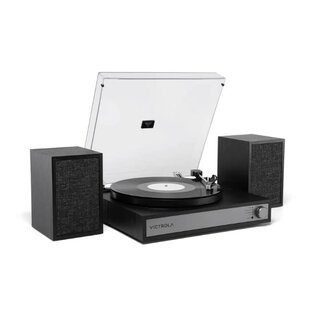 Victrola Victrola Harmony Bluetooth Turntable System with Speakers Black