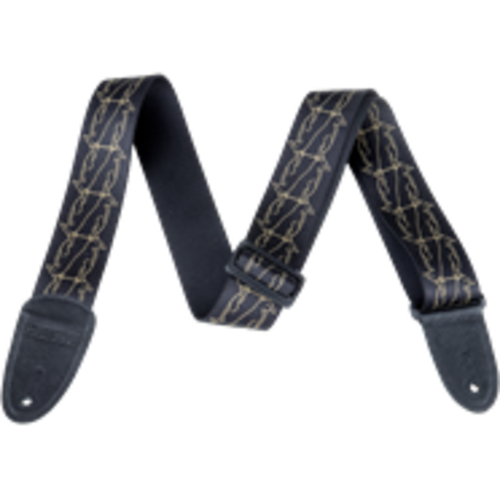 Gretsch Gretsch Alternating Black Penguins Strap Gold