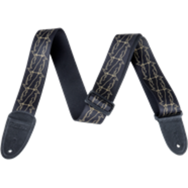 Gretsch Gretsch Alternating Black Penguins Strap Gold