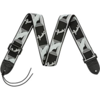 Fender Fender Monogrammed Strap Black/Light Grey/Dark Grey 2"