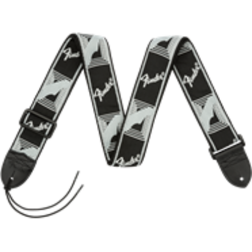 Fender Fender Monogrammed Strap Black/Light Grey/Dark Grey 2"