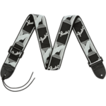 Fender Fender Monogrammed Strap Black/Light Grey/Dark Grey 2"