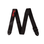 Fender Fender Logo Strap Black/Red Logo 2"