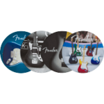 Fender Fender Guitars Coasters 4-Pack Multi-Color Leather