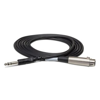 Hosa Hosa Balanced Interconnect XLR3F (F) to 1/4'' TRS 5 foot