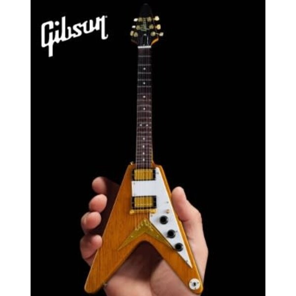 Axe Heaven Gibson '58 Korina Flying V Mini Guitar Model