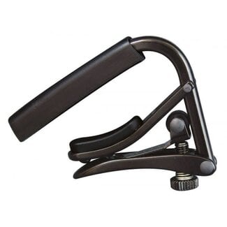 Shubb Shubb Capo Noir Series Black Chrome Capo For Steel String Guitar