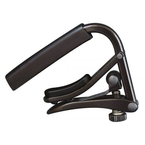 Shubb Shubb Capo Noir Series Black Chrome Capo For Steel String Guitar