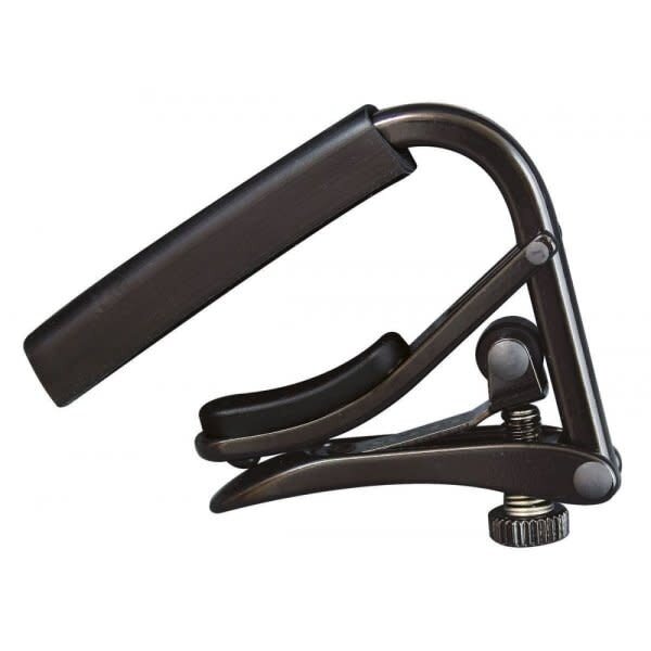 Shubb Shubb Capo Noir Series Black Chrome Capo For Steel String Guitar